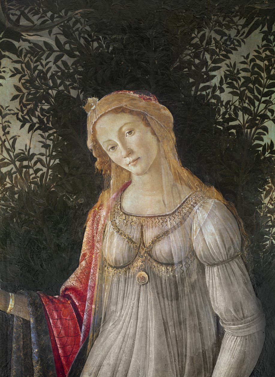 رمزي إلى الربيع ، تفاصيل فينوس ، c.1478 (درجة الحرارة على الخشب) بواسطة ساندرو بوتيتشيلي
