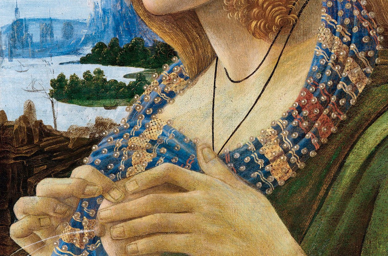 صورة رمزية لامرأة سيمونيتا فسبوتشي. التفاصيل ، 1480-1490 بواسطة ساندرو بوتيتشيلي
