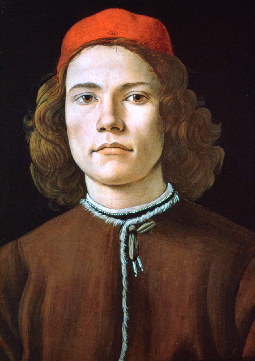 صورة لشاب ، c1480-1485 بواسطة ساندرو بوتيتشيلي