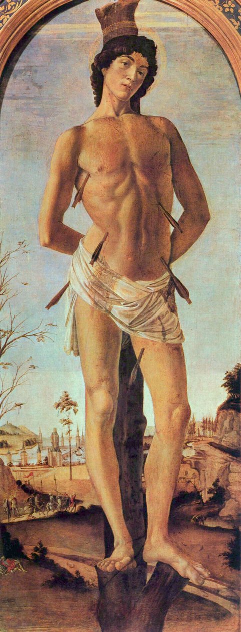 القديس سيباستيان ، 1474. بواسطة ساندرو بوتيتشيلي