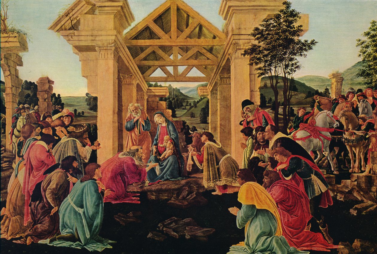 عشق المجوس ، c1475-1476 بواسطة ساندرو بوتيتشيلي