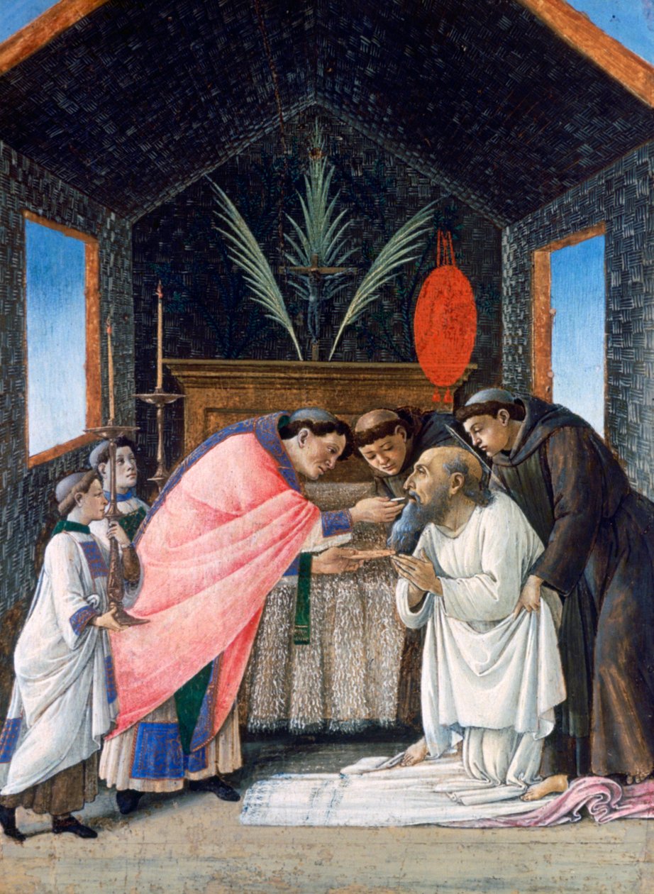 المناولة الأخيرة للقديس جيروم ، c1495 بواسطة ساندرو بوتيتشيلي