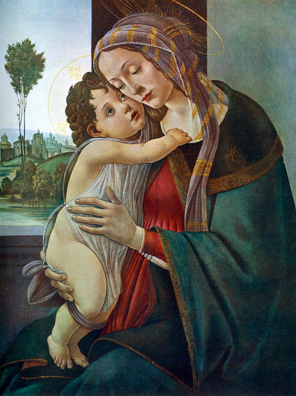 العذراء والطفل ، c1475-1500 ، 1912. بواسطة ساندرو بوتيتشيلي