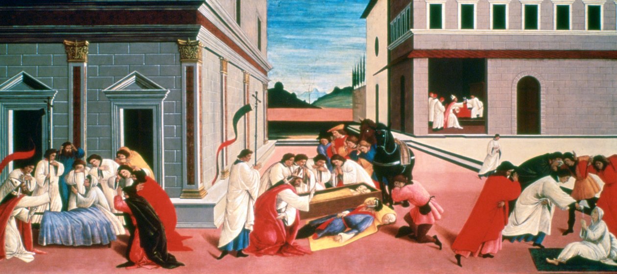 ثلاث معجزات للقديس زينوبيوس ، 1500-1505 بواسطة ساندرو بوتيتشيلي