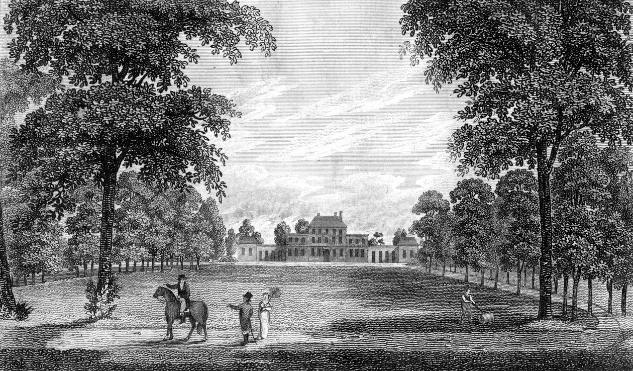 Ember Court بالقرب من Thames Ditton ، Surrey ، إنجلترا ، 1808. بواسطة رمال