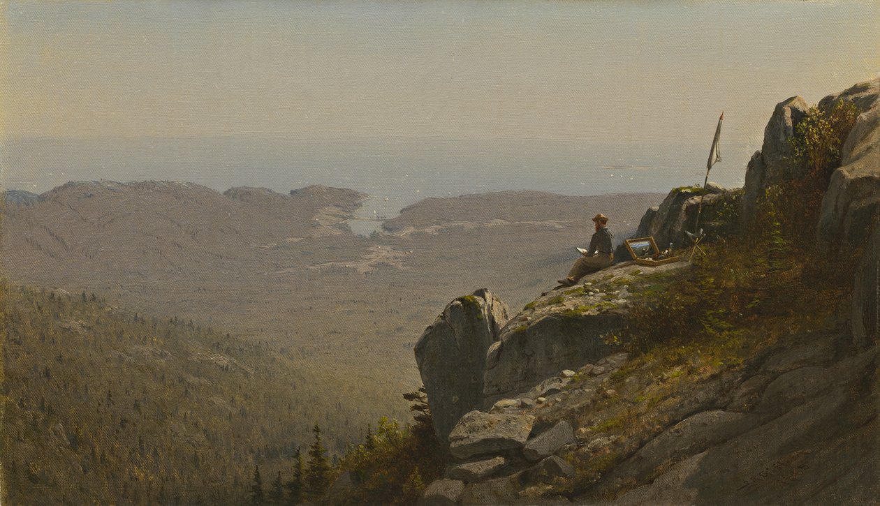 رسم الفنان في جبل الصحراء ، مين ، 1864-5 بواسطة سانفورد روبنسون جيفورد