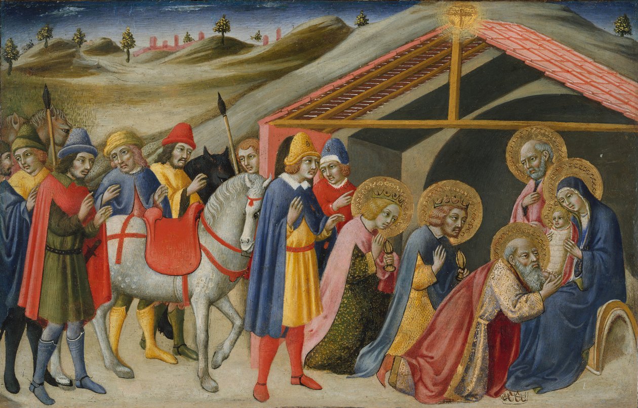 عشق المجوس ، كاليفورنيا. 1470. بواسطة سانو دي بيترو