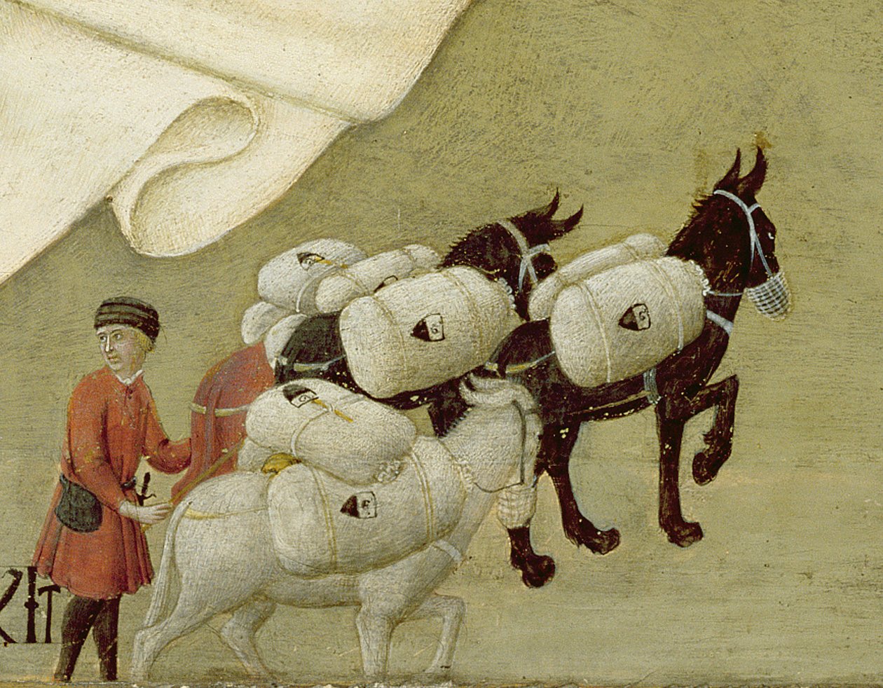 ظهور العذراء للبابا كاليكستوس الثالث (1378-1458) 1455-58 (زيت على لوح) (تفصيل 169574) بواسطة سانو دي أيضا أنسانو دي بيترو دي مينسيو بيترو