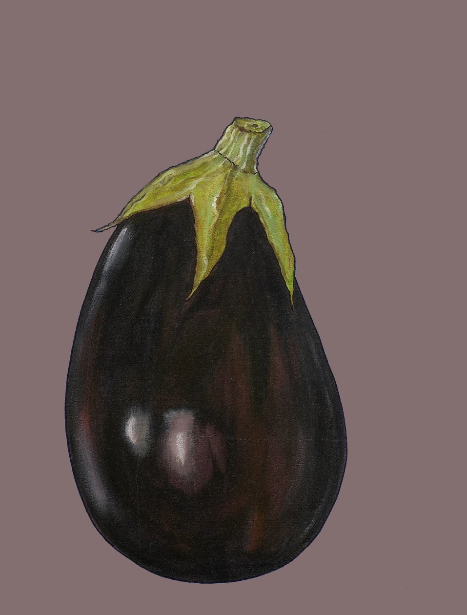 الباذنجان ، 2006 (زيت وباستيل على ورق) بواسطة سارة طومسون إنجلز