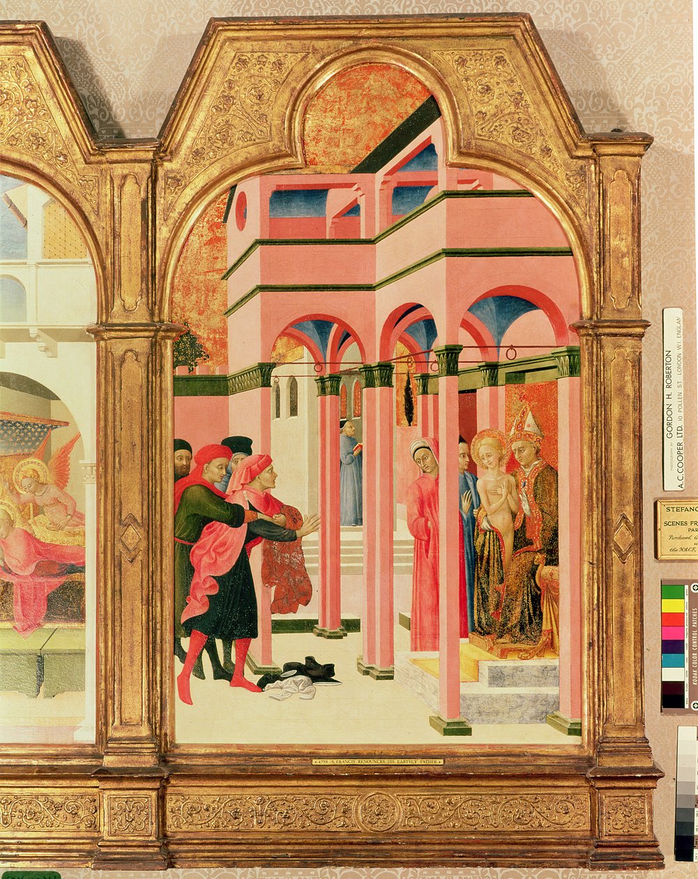 القديس فرنسيس يتخلى عن والده الأرضي ، 1437-1444 (درجة الحرارة على اللوحة) بواسطة ستيفانو ساسيتا