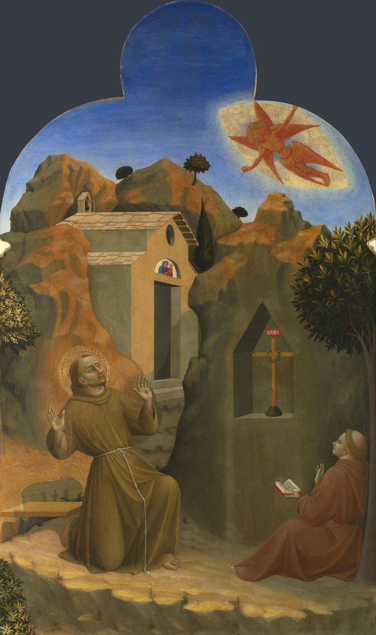وصم القديس فرنسيس من بورجو ديل سانتو سيبولكرو Altarpiece ، 1437-1444 بواسطة ساسيتا