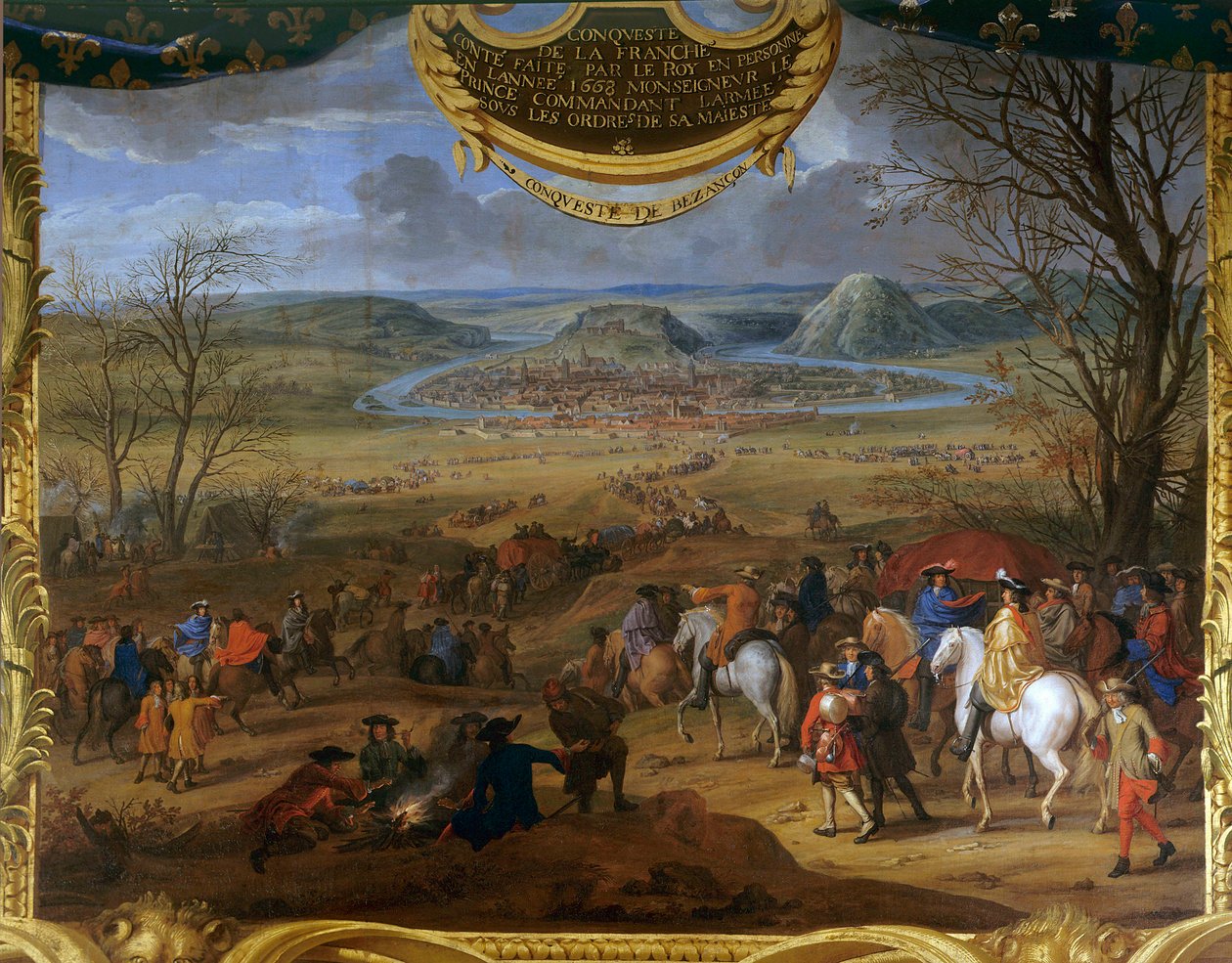 أعمال لويس الثاني أمير بوربون كوندي (بوربون كوندي) المسمى غراند كوندي (1621-1686) ، غزو فرانش كونت (فرانش كونت) بواسطة سوفور لو كونتي