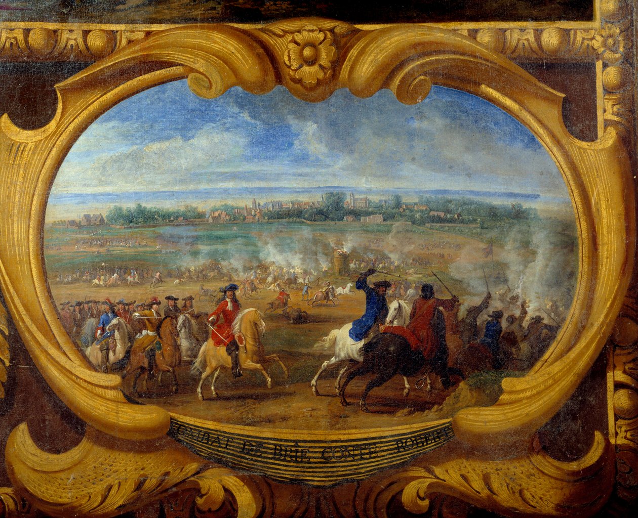 أعمال لويس الثاني أمير بوربون كوندي (بوربون كوندي) المعروفة باسم غراند كوندي (1621-1686) ، معركة بري كونت روبرت ديتيل ، لوحة Savior Le Conte (Leconte ، Le Comte ، Lecomte) (1659-1694) القرن السابع عشر شانتيلي ، متحف كوندي بواسطة سوفور لو كونتي