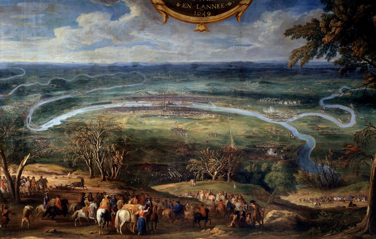 أعمال لويس الثاني من بوربون ، أمير كوندي (بوربون كوندي) (غراند كوندي) (1621-1686) ، حصار باريس عام 1649 أثناء الرسم الفروند للمخلص لو كونتي (Leconte ، Le Comte ، Lecomte) (1659 -1694) القرن السابع عشر شانتيلي ، متحف كوندي بواسطة سوفور لو كونتي