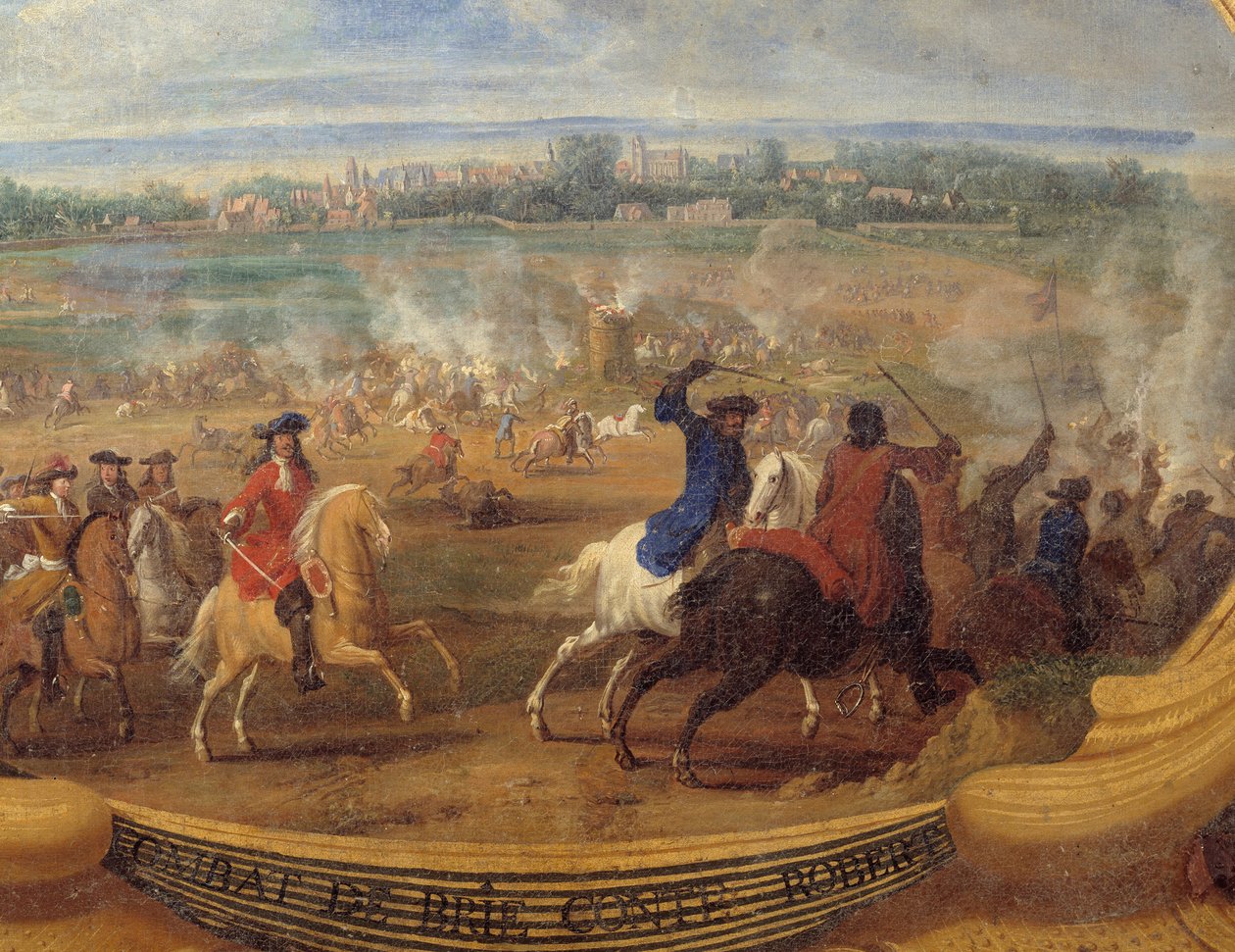 أعمال الأمير لويس الثاني من بوربون كوندي (بوربون كوندي) المعروفة باسم جراند كوندي (1621-1686) ، معركة بري كومت روبرت (بري كومت روبرت) لوحة تفصيلية بواسطة Savior Le Conte (Leconte ، Le Comte ، Lecomte ) (1659-1694) بواسطة سوفور لو كونتي