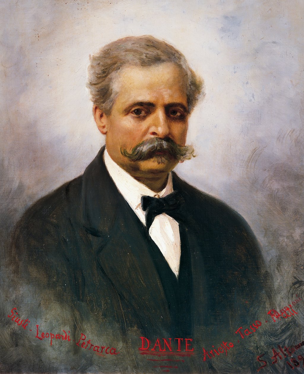صورة لفرانشيسكو دي سانكتيس (1817-1883) ، ناقد ومؤرخ أدبي إيطالي ، رسم بواسطة سافيريو ألتامورا بواسطة سافيريو ألتامورا
