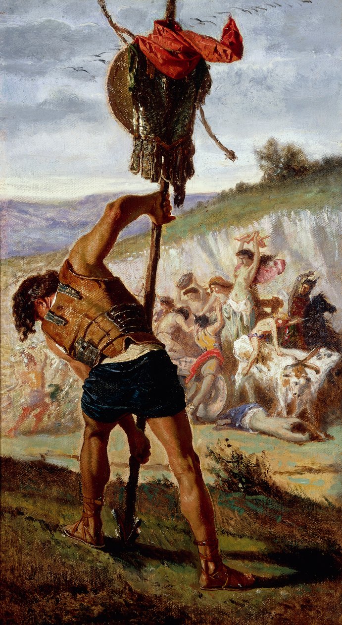 دراسة لانتصار ماريو ، بقلم فرانشيسكو سافيريو ألتامورا (1822-1897) ، زيت على قماش ، 234 × 352 سم بواسطة سافيريو ألتامورا
