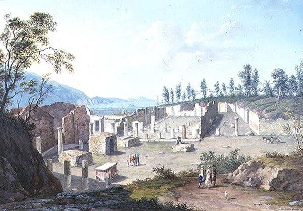 كبار السياح في أطلال Pozzuoli ، بالقرب من نابولي بواسطة Saviero Xavier della Gatta