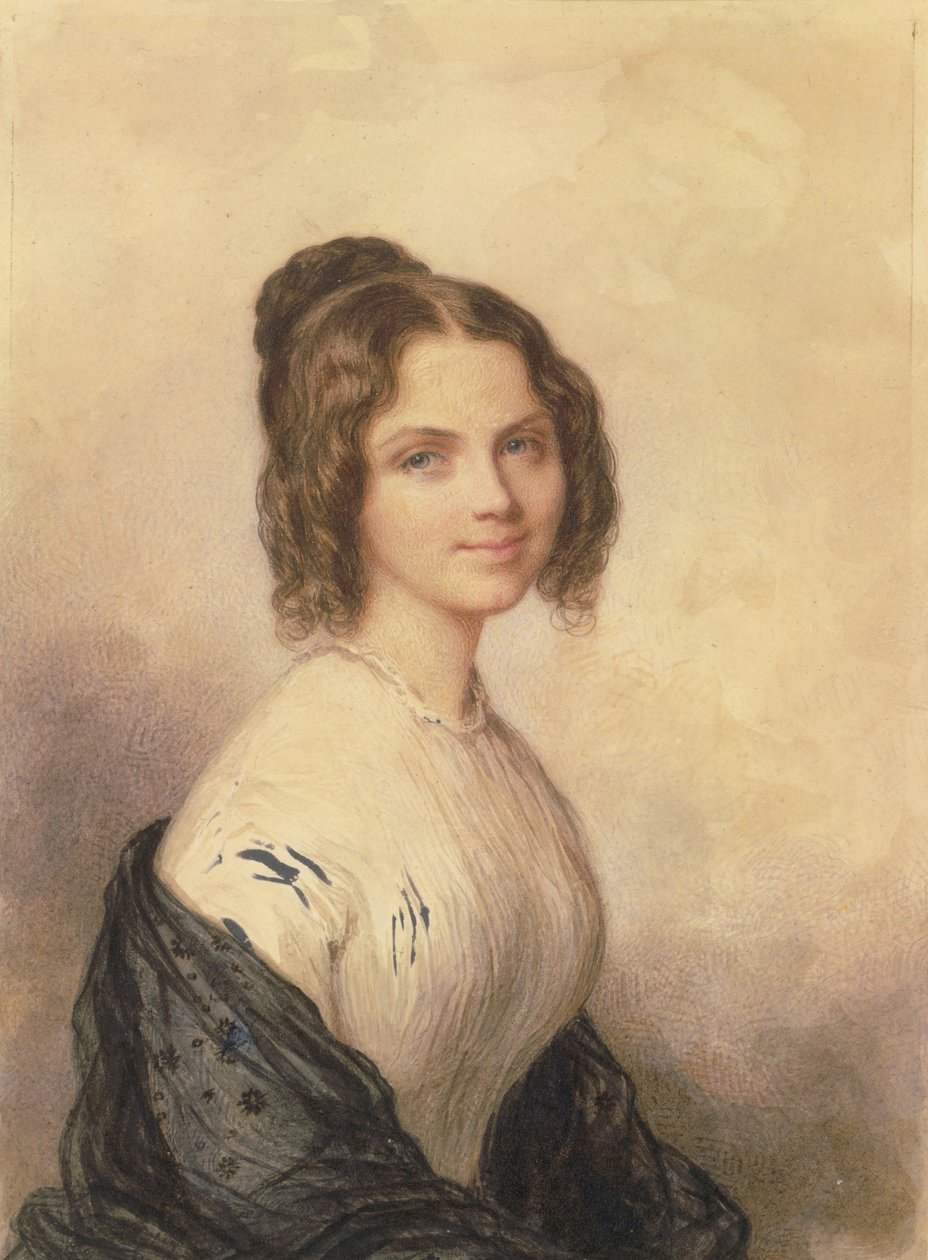 آن شارلوت لينش في وقت لاحق السيدة فينتشنزو بوتا ، كاليفورنيا. 1847. بواسطة Savinien Edme Dubourjal