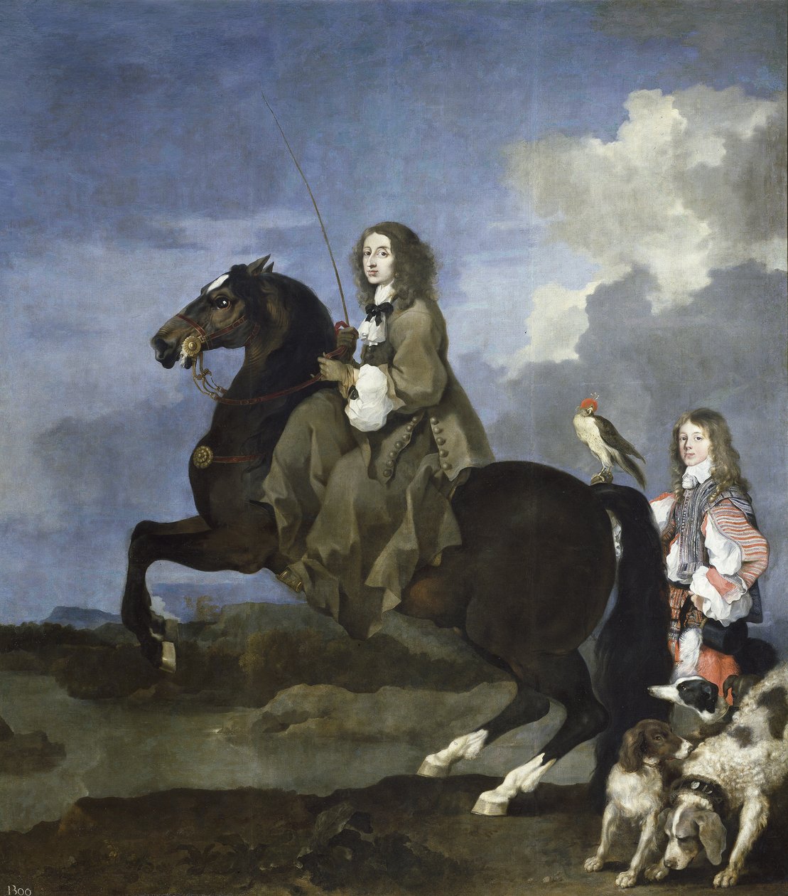صورة للملكة كريستينا من السويد 1626-1689 على ظهور الخيل ، 1653-1654 بواسطة سيباستيان بوردون
