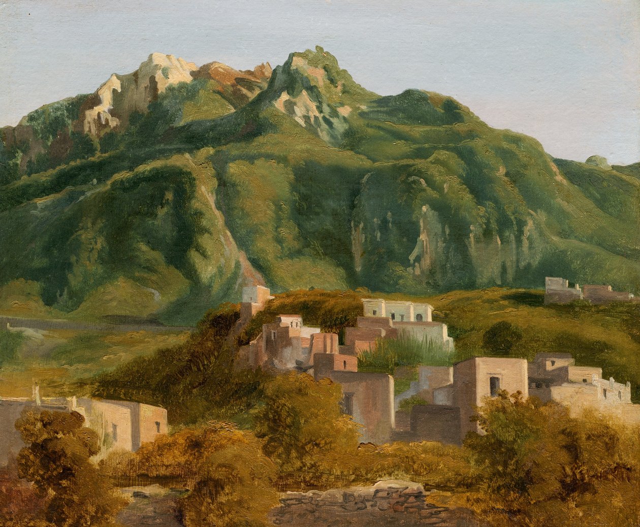 قرية على جزيرة ايشيا ، ج. 1826. بواسطة سيباستيان لويس غيوم نوربلين دي لا غوردين