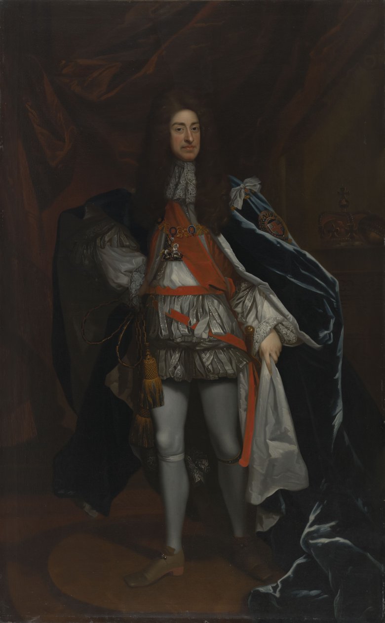 صورة للملك جيمس الثاني والسابع في Garter Robes (1633-1701) بواسطة غودفري كنيلر