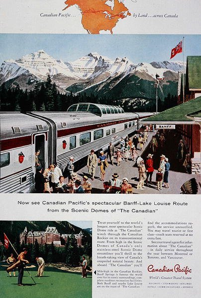 إعلان سكة حديد Canadian Pacific عن فيلم "The Canadian" بواسطة المدرسة الكندية