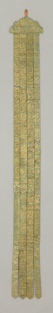 Banderole, c.18th century (Silk brocade) بواسطة المدرسة الصينية