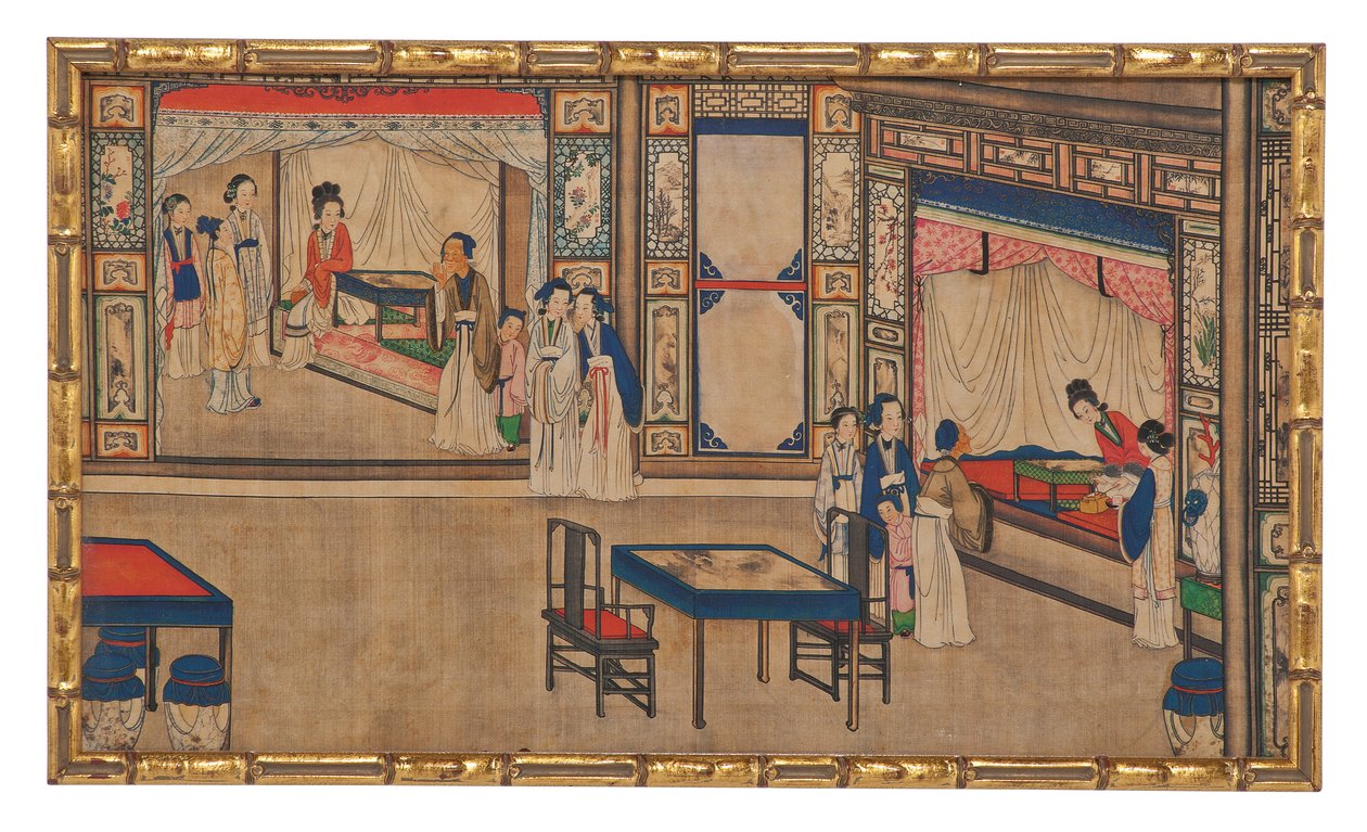 مشهد من بين أربعة وعشرين مشهدًا من فيلم Dream of the Red Chamber بواسطة المدرسة الصينية