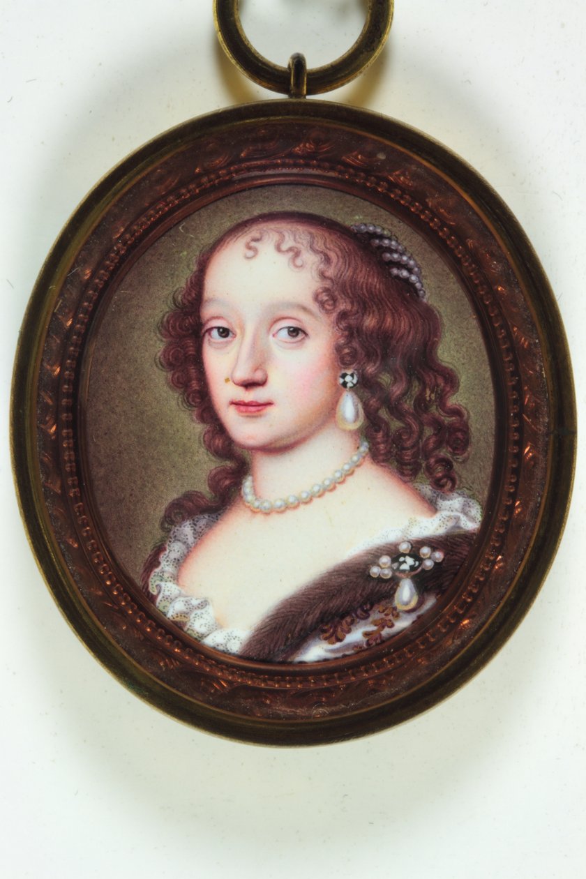 سيدة تدعى Henrietta ، Duchesse D'Orleans (مينا) بواسطة مدرسة كونتيننتال