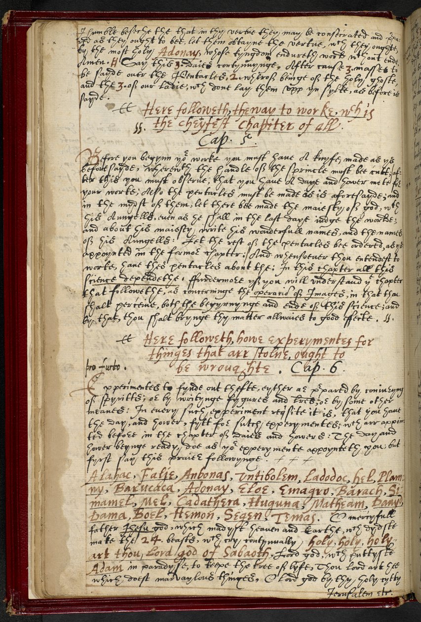 أضف MS 36674 f.9v (حبر على ورق رقي) "كيف يجب تحضير التجارب لتكون غير مرئية". سحر ينسب إلى الملك سليمان لتحقيق الاختفاء 