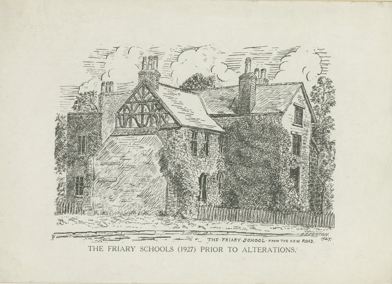Lichfield - Friary Schools: نقش بالخطوط بواسطة مدرسة اللغة الإنجليزية