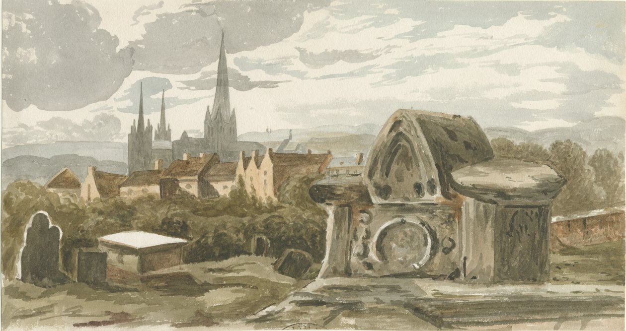 Lichfield - Old tomb in St. Michael