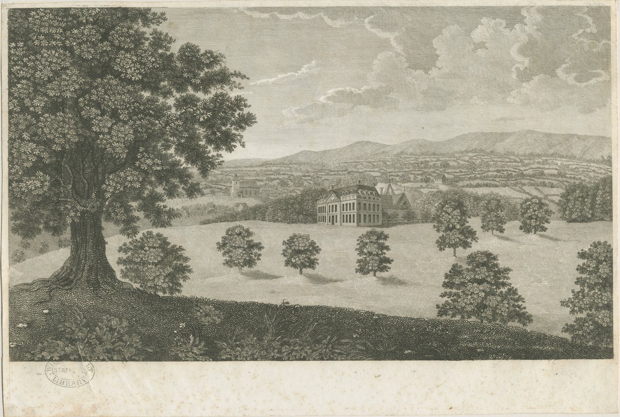 Loxley Park: engraving، nd [1762-1802] (طباعة) بواسطة مدرسة اللغة الإنجليزية