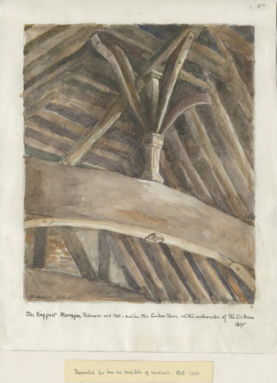 Mavesyn Ridware Hall - Gatehouse: الرسم بواسطة مدرسة اللغة الإنجليزية