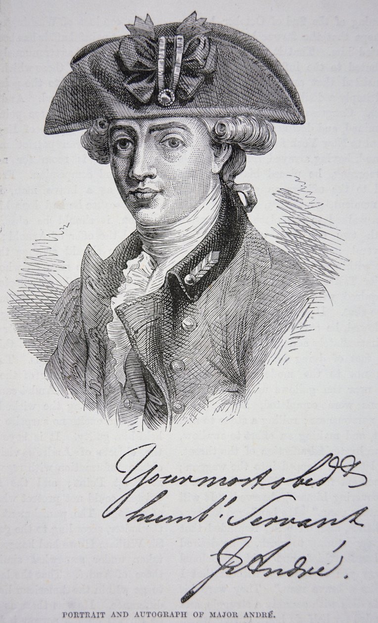 The portrait and autograph of Major John Andre (litho) بواسطة مدرسة اللغة الإنجليزية