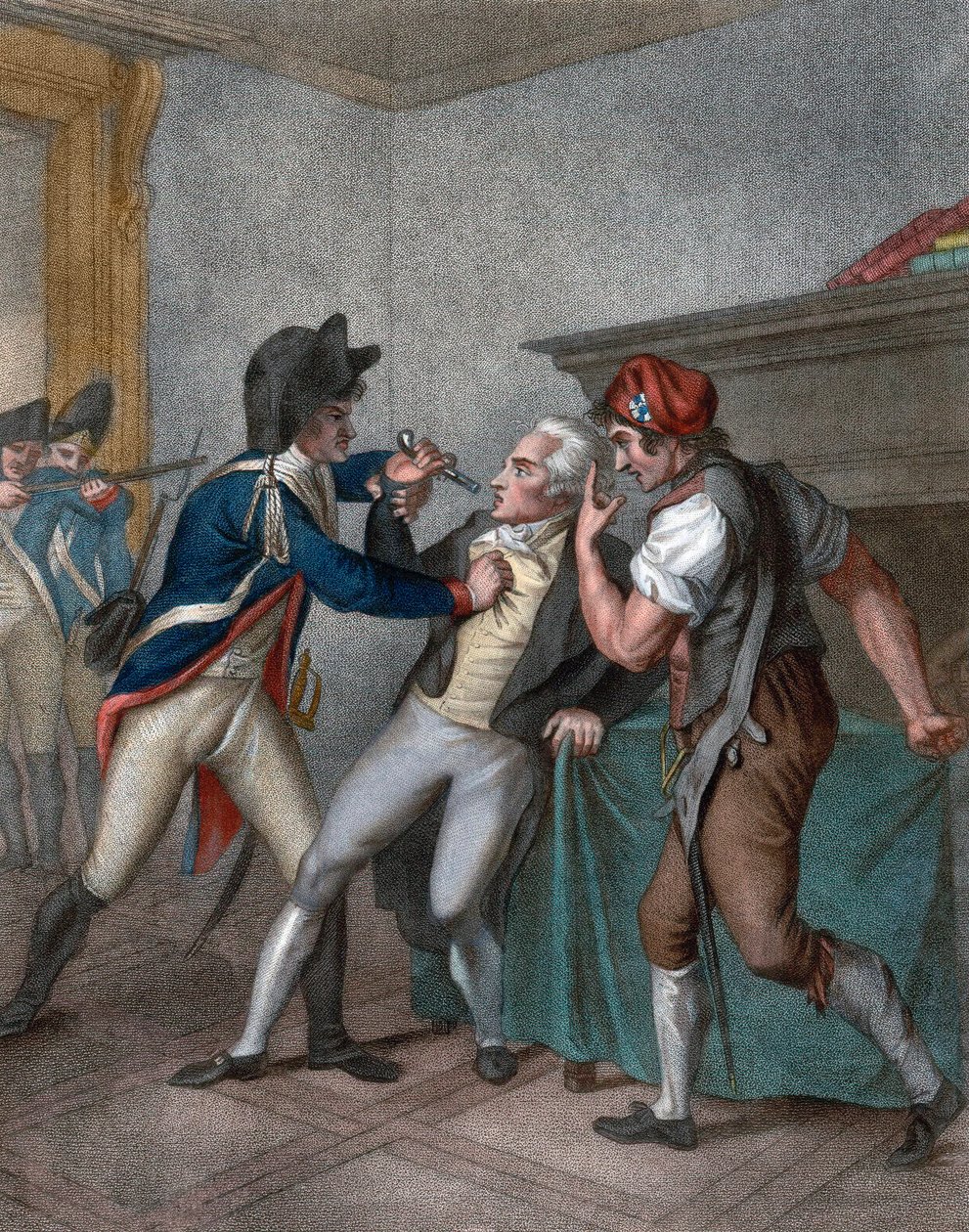 اعتقال ماكسيميليان روبسبير بتاريخ 27/7/1794 - اعتقال روبسبير - اعتقال روبسبير بواسطة المدرسة الفرنسية