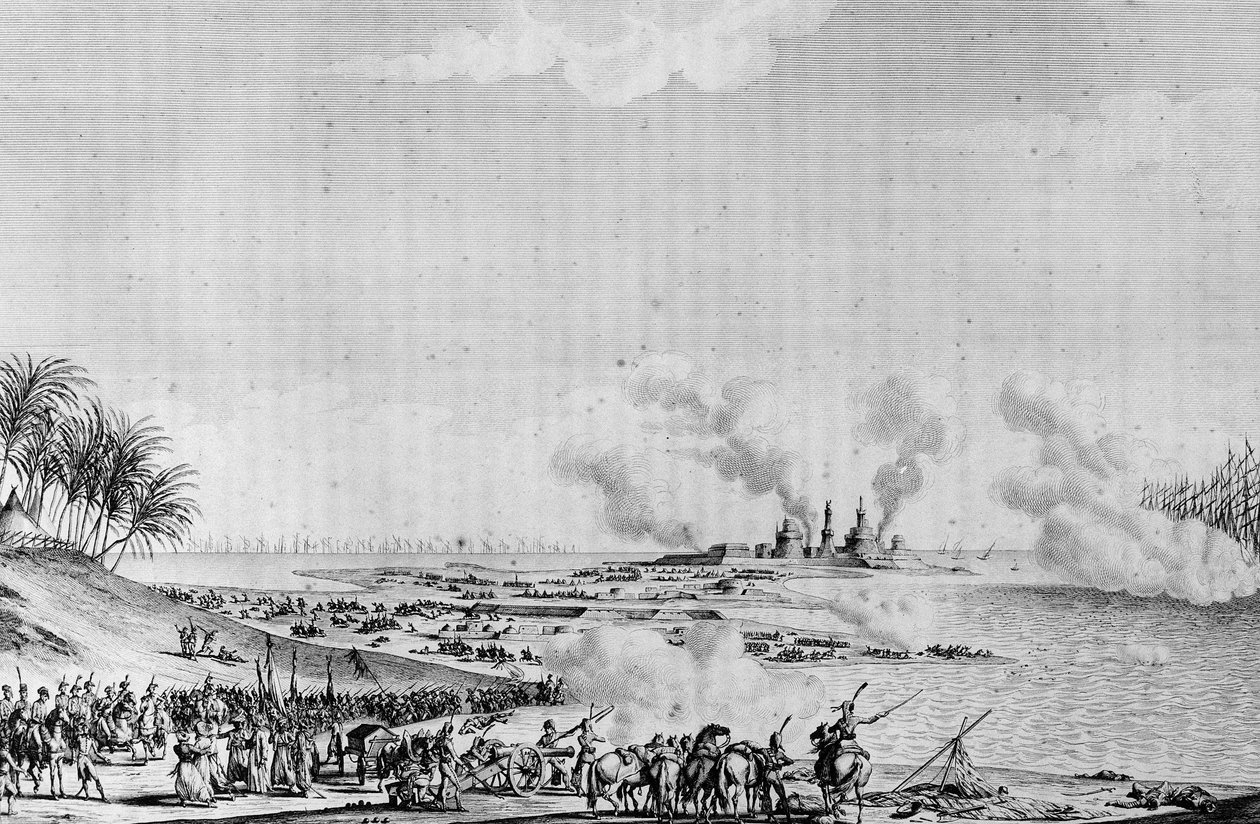 غزو مصر (حملة (بعثة) مصر (1798-1801) بقيادة نابليون بونابرت (نابليون الأول بونابرت بواسطة المدرسة الفرنسية