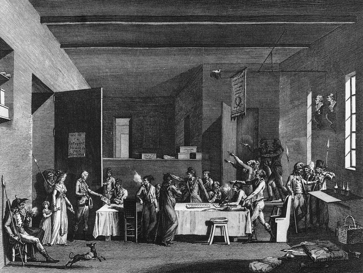 الثورة الفرنسية والحركة المناهضة للثورة: داخل لجنة ثورية تحت الإرهاب العام 1793-1794. باريس ، مكتبة معهد تاريخ الثورة بواسطة المدرسة الفرنسية