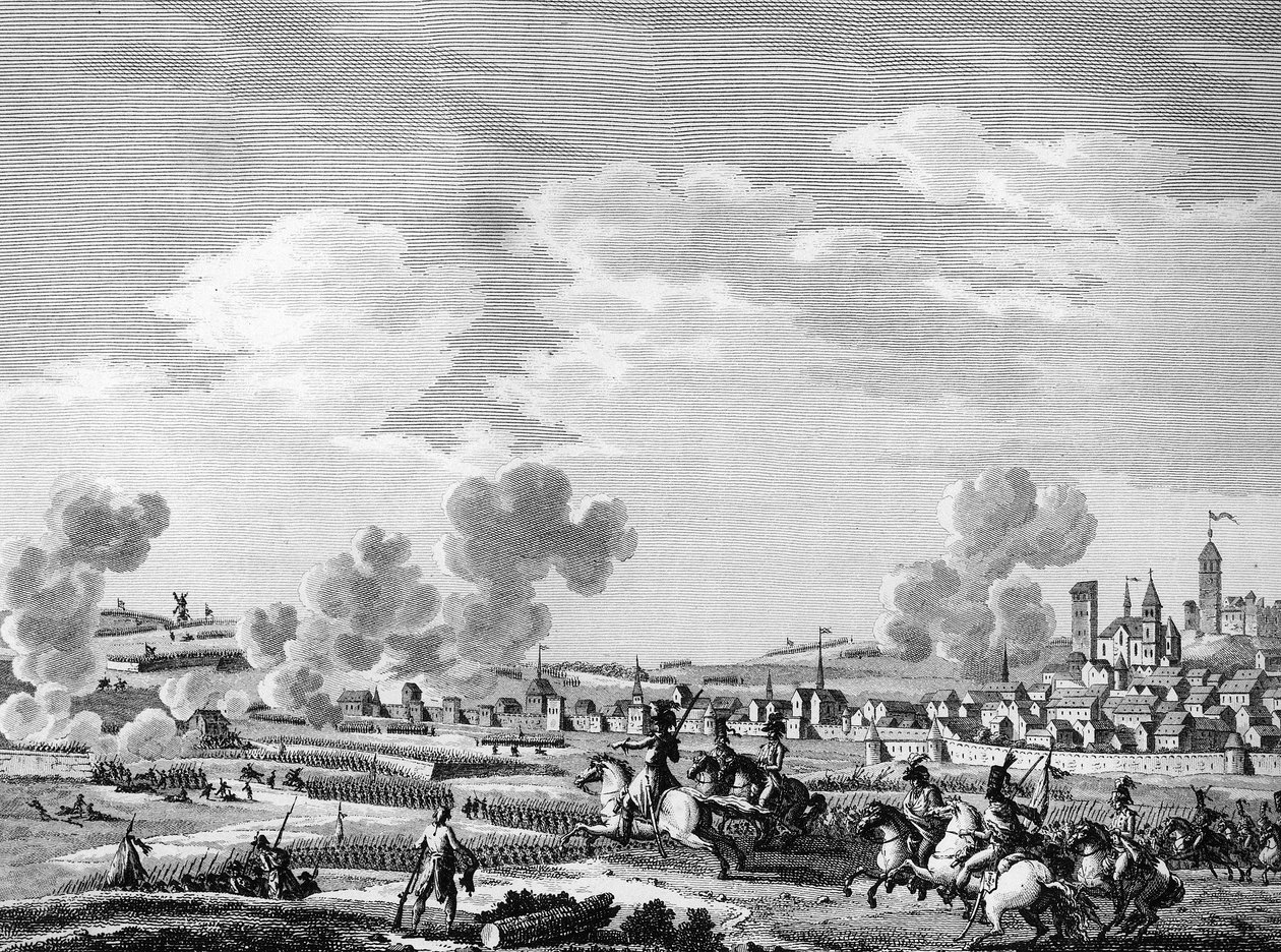 الثورة الفرنسية ووصول القوى المضادة للثورة: انتصار الثوار الفرنسيين في جماب في 6 نوفمبر 1792 على الجيش النمساوي في بلجيكا. باريس ، مكتبة معهد تاريخ الثورة بواسطة المدرسة الفرنسية