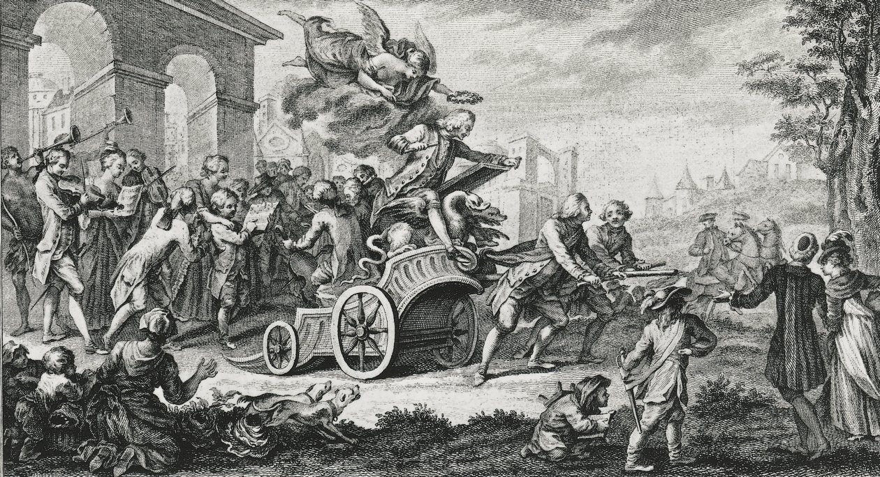Le Triomphe لجان فيليب رامو (جان فيليب) (1683-1764) - مؤلف موسيقي إنجليزي وعازف على القيثارة وعازف أرغن ومنظر موسيقى بواسطة المدرسة الفرنسية