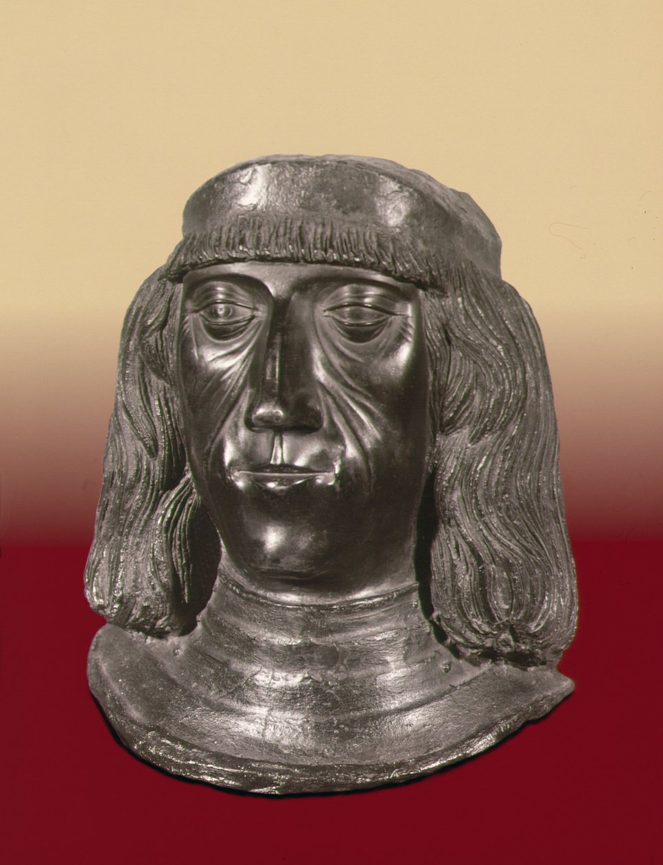 صورة تمثال نصفي للإمبراطور الروماني المقدس ماكسيميليان الأول (1459-1519) (برونزي) بواسطة المدرسة الألمانية