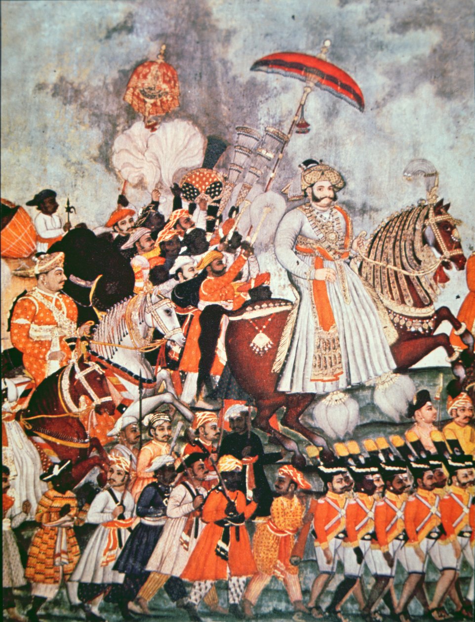 The Great Akbar (colour litho) بواسطة المدرسة الهندية