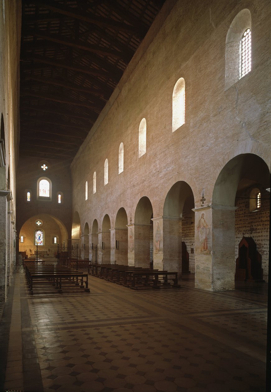 منظر داخلي لكنيسة سانت فنسنت وسانت أناستاسيوس دير النوافير الثلاثة (تري فونتان) (Chiesa dei Santi Vincenzo e Anastasio alle Tre Fontane) (منظر داخلي لكنيسة سانت فينتشنزو إي أناستاسيو ، أبازيا ديلي تري فونتان) 625 -1 بواسطة المدرسة الايطالية