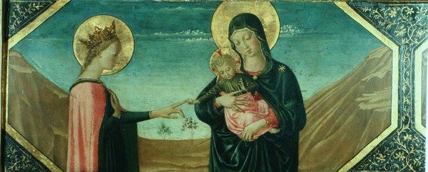 الزواج الصوفي لسانت كاترين ، مدرسة فلورنتين بواسطة المدرسة الايطالية
