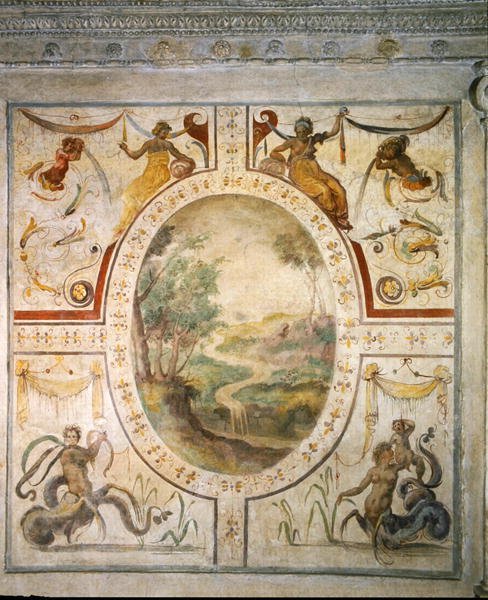 جدار في حمام Cosimo I de 'Medici (1519-74) بواسطة المدرسة الايطالية