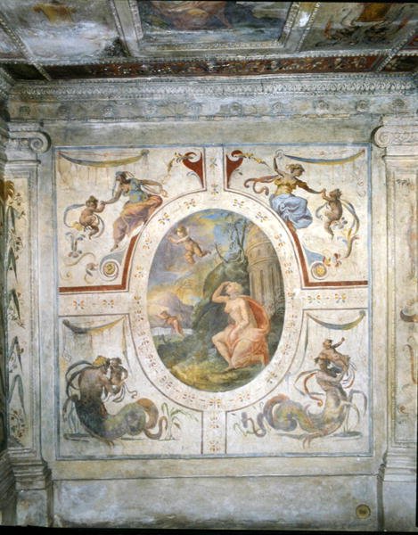 جدار في حمام Cosimo I de 'Medici (1519-74) بواسطة المدرسة الايطالية