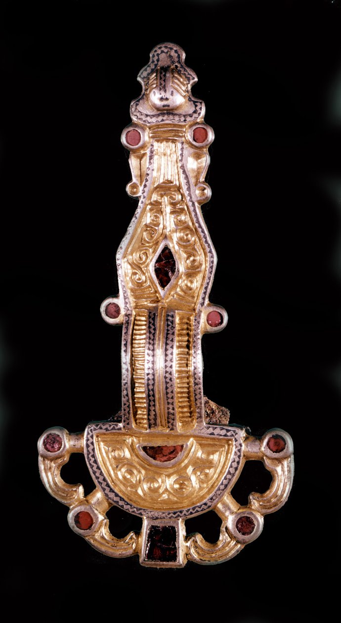 الشظية الميروفنجية. متحف سان جيرمان أونلاي بواسطة مدرسة Merovingian