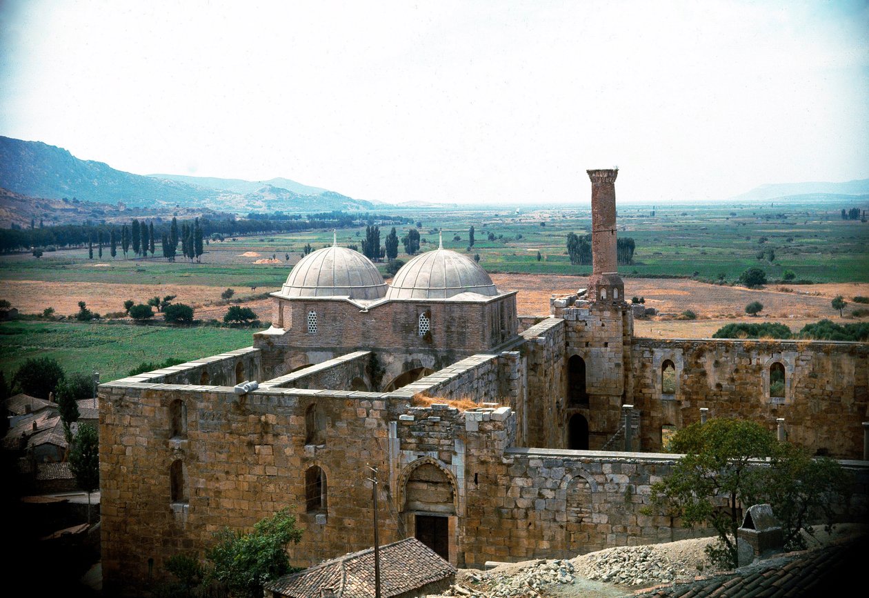 Ottoman Art: view of Isa Bey Mosque, Ayasoluk Mosque بواسطة مدرسة العثماني