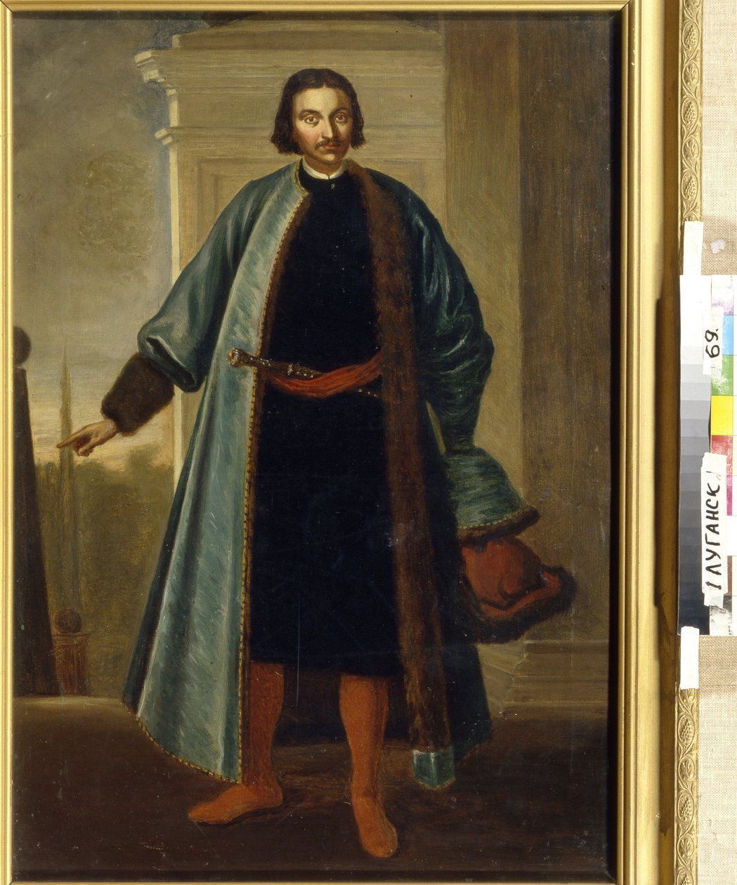 صورة للأمير أنيكيتا إيفانوفيتش ريبنين (1668-1726). (صورة الأمير أ. آي. ريبنين). جندي وسياسي روسي ، تميز خلال حرب الشمال الكبرى (1700-1721) ، ثم شغل منصب حاكم ليفونيا وكان قريبًا ومتحمسًا بواسطة المدرسة الروسية